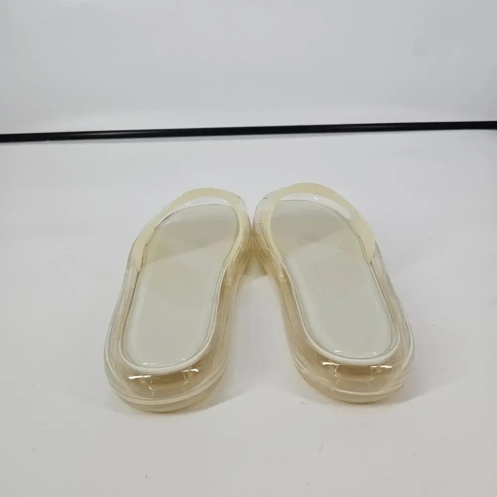 Tory Burch New Ivory Bubble Jelly Slide Sandals 11